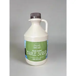 Maple Farm Organic Vermont Maple Syrup, Grade A Dark, 1 Quart, Plastic Jug