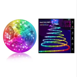 33FT 100 LED RGB Smart Fairy Lights - APP & Remote Control, USB Powered IP65 Waterproof, Multicolor for Christmas Indoor Outdoor Bedroom Deco