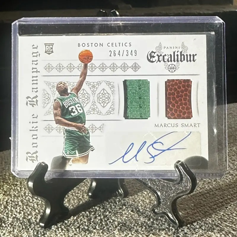 Marcus Smart Rookie Auto Patch Card /349 | 2014-15 Panini Excalibur Rookie Rampage RC Celtics