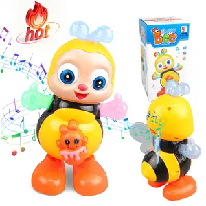 Dancing Bee Happy Bee Dancing Toy, Juguete De Con Musica, Bailarina Con Luces, Interactive Bee Can Waiking Twisting Body & Moving Eyes