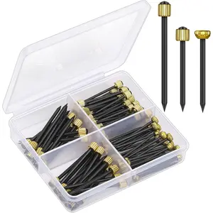 90 Count Picture Hanging Nails, 3 Sizes Wall Decorative Nails for Hanging Pictures Frame Kit Hanging Hardware Tool Hangers for Claw Drywall Nails