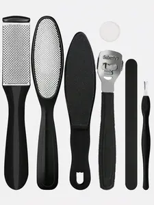 Professional Pedicure Foot Spa Set,8in 1 Pedicure Set for Feet,Stainless Steel Foot Care Kit, Foot Rasp Dead Skin Remover Foot Pedicure Kit,Foot File Kit Foot Callus Remover (Black)