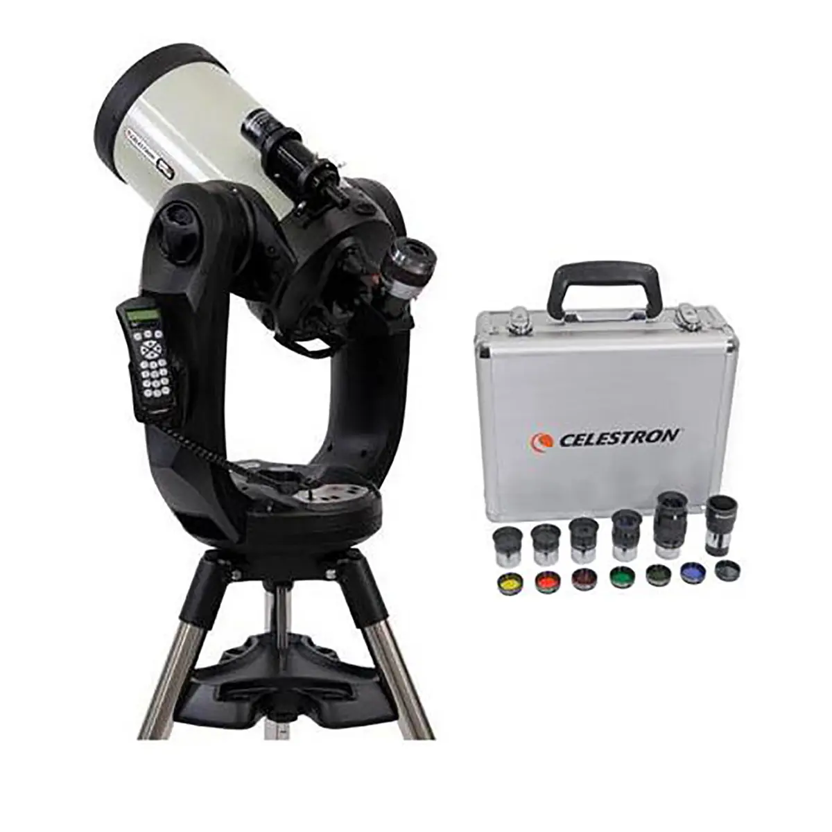 Celestron CPC Deluxe 925 HD Computerized Telescope - with Deluxe Accessory Kit (5 Celestron Plossl Eyepieces, 1.25" Barlow Lens, 1.25" Filter Set, Accessory Carry Case