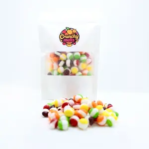 Crunchy Melts Freeze-Dried Candy Fruity Flavor Snack Sweet Bonbon Bite - Crunchy, Airy Texture - Ideal for All Ages Sweet Bonbon Crunchy