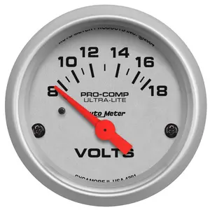 2 1/16 In. Voltmeter, 8 18 V, Ultra Lite