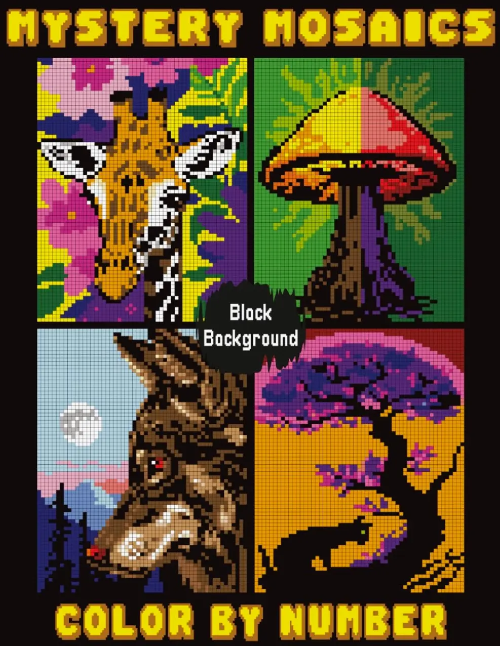 Mystery Mosaics Color by Number: Relaxing Pixel Art Coloring Quest for Adults and Teens
