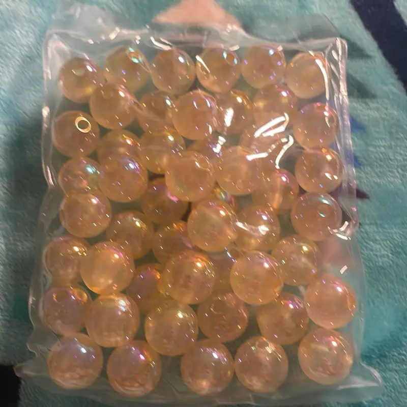 16mm Light Yellow Beads for DIY 50 in a Bag Perfect for Crafting and Jewelry Making