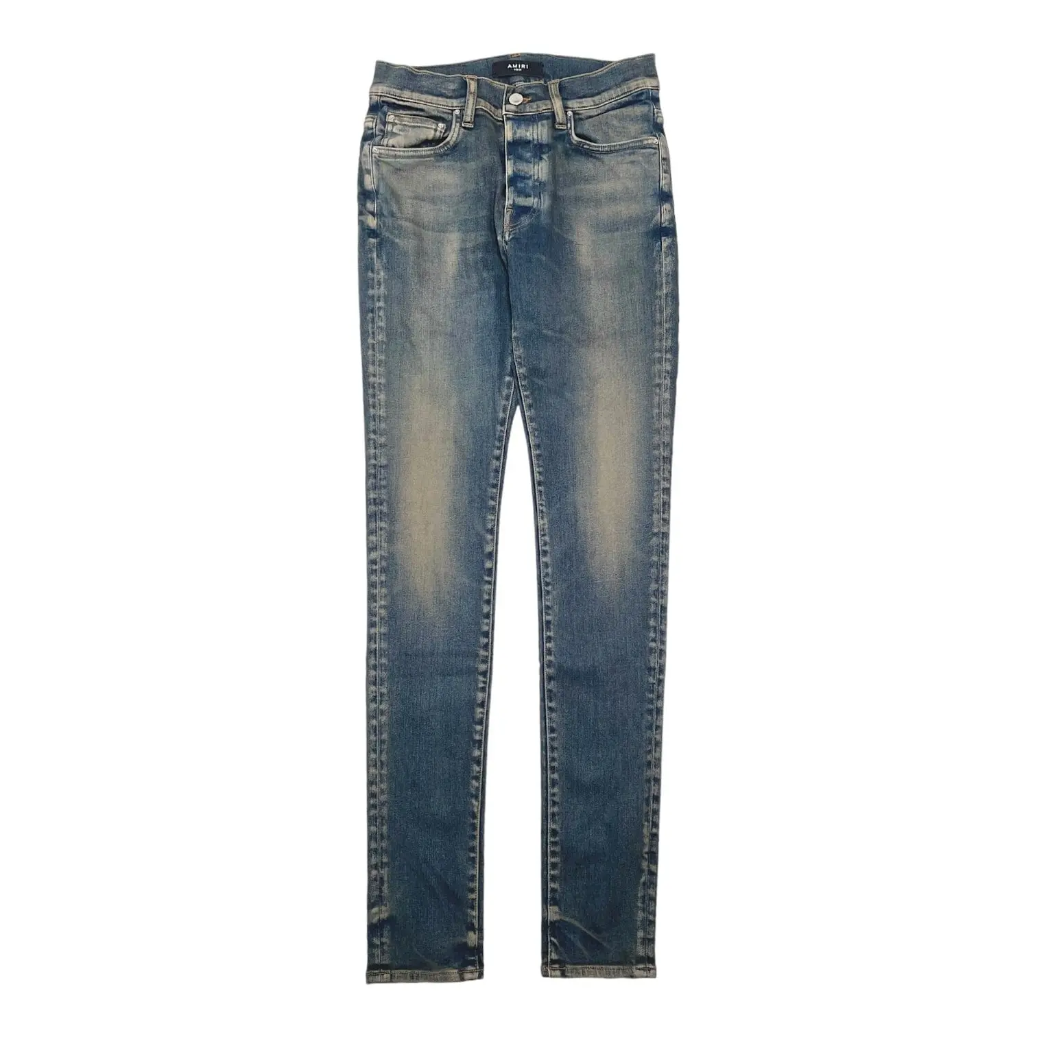 Men's Amiri Stack Denim Pants, Dark Indigo Streetwear Menswear