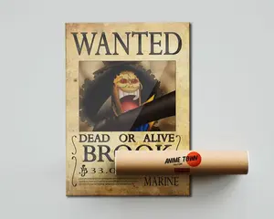 One Piece Brook Wanted Poster Poster
