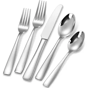 20/45/65  Louis Silverware Set, 18/10 Stainless Steel, Service for 4/8/12, Fine Flatware Set, Dishwasher Safe (20)