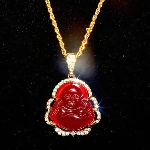 Sparkling Stone Buddha Pendant Necklace | Meaningful Lucky Gift for Women | Everyday Spiritual Jewelry