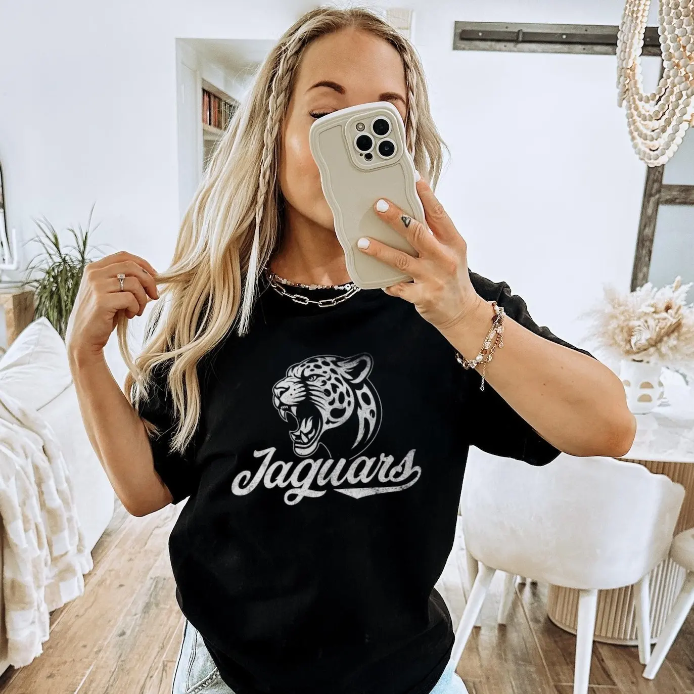 Jaguars Game Day Shirt for women, softball volleyball baseball football retro mascot graphic COMFORT Unisex Tee T-shirt