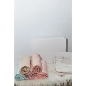 Nscarves Summer Luxury Hijab Gift Box with Marble Satin Hijabs, 6-10 Hijabs (170x70 cm), 2 Adjustable Undercaps, and Hijab Magnets in Pastel Tones