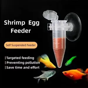 5pcs Automatic Feeding Funnel, Auto Fish Feeder Cone, Shrimp Egg Worm Funnel Cup, Aquarium Accessories with Suction Cups, Targeted Feeding, Pollution Prevention