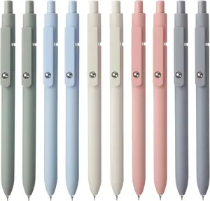 Gel Pens, 10pcs 0.5mm Quick Dry Black Ink Fine Point Smooth Writing Pens for Journaling Note Taking High-End Series Ballpoint for Office School Supplies(10pcs Morandi)