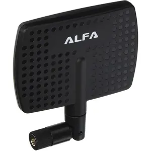 Alfa 2.4HGz 7dBi RP-SMA Panel Screw-On Swivel Antenna for Alfa Netwrok Adaptors - Also Works for 3DR Solo Drone, DJI Phantom 3Alfa 2.4HGz 7dBi RP-SMA Panel Screw-On Swivel Antenna for Alfa Netwrok Adaptors