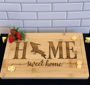 Home sweet Home Bamboo Cutting Board
