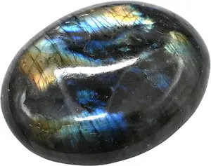 7~9 Counts  Labradorite Palm Stone Crystal - Natural Chakra Reiki Polished Healing Pocket Worry Stone Crystal From IG Crystal