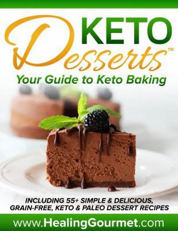 Used Book - "Keto Desserts: Your Guide to Keto Baking" by Kelly Herring, 2018 Edition, English Text, Softcover Paperback