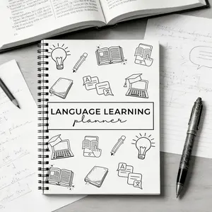 The Language Mastery System Composition Notebooks - Your All-in-One Toolkit for Vocabulary Expansion, Grammar Practice & Real-World Conversation Drills
