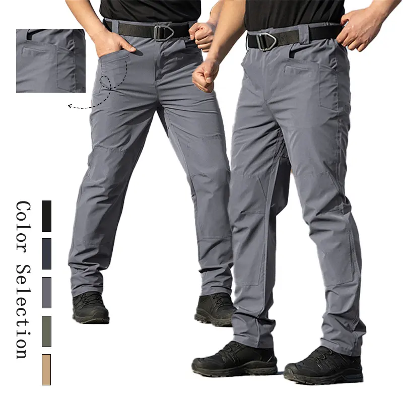 Men's Tactical Pants - Lightweight Waterproof Menswear All-Purpose Performance Cargo Work Pants with Portable Pockets, Suitable for Hiking, Fishing, All Purpose Pants