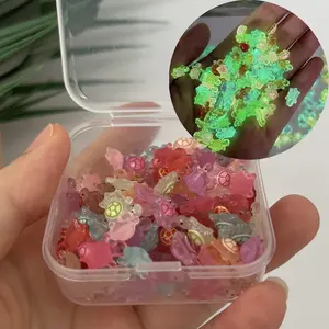 Mini Turtle Glow Resin DIY Kit 100 pcs- Multicolored  Luminous Micro Sculpture, Collectible Micro Sculpture, Dollhouse, DisplayDisplay