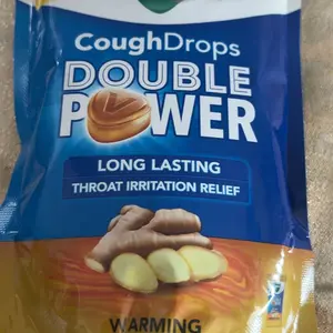 Vicks Cough Drops Double Power 25 Ct Warming Ginger Fast Relief for Cough and Throat nasal stick