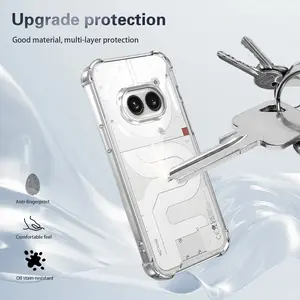 Nothing Phone 2a A142 2aplus A142p Case, Protective Silicone Bumper + Acrylic Back Cover, Shockproof Four-Corner Design, Durable Protection