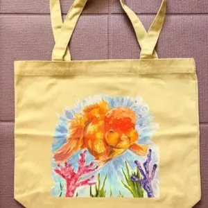 oranda goldfish tote bag - eco friendly!