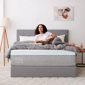 EGO Cradling Memory Foam Mattress, Mattress Bed in a Box, Cooling Gel Infused , CertiPUR-US Certified，14inch TwinXL Full Queen King Calking