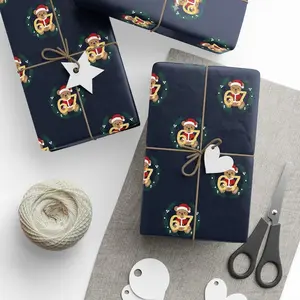 Teddy Bear 6 7 Wrapping Paper for Kids, Funny 67 Gift Wrap for Children, Six Seven Holiday Gift Wrap, Gag Gift Christmas Wrapping Paper
