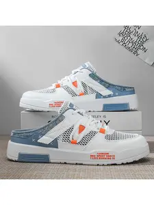 Men's Summer 2026 New Half Slip-On Sandals, Hollow Out Open  Shoes, Outdoor Casual Versatile Footwear, Comfortable and Stylish