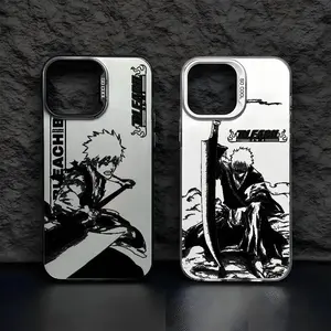 Custom Japanese Manga BLEACH Kurosaki Ichigo Frosted Acrylic Hard Casing - Smartphone & Cellphone Accessories for iPhone 17,16,15,14,13,12,11,Pro,MAX