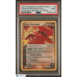 PSA 2021 Pokemon Celebrations Classic Collection TM. Mag. Groudon #9 9