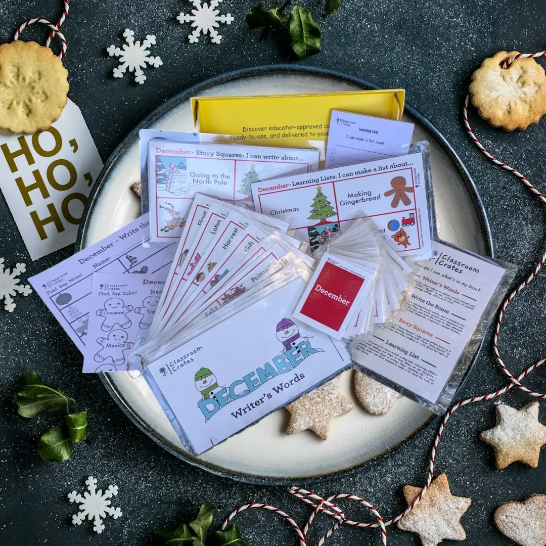 December Classroom Kit: Fun and Festive for Little Authors - Classroom Crates