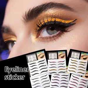Colorful Non-Woven Eyeshadow Patches Set, Self-Adhesive Party Eye Makeup Stickers, Perfect Gift for Christmas Halloween New Year Celebrations