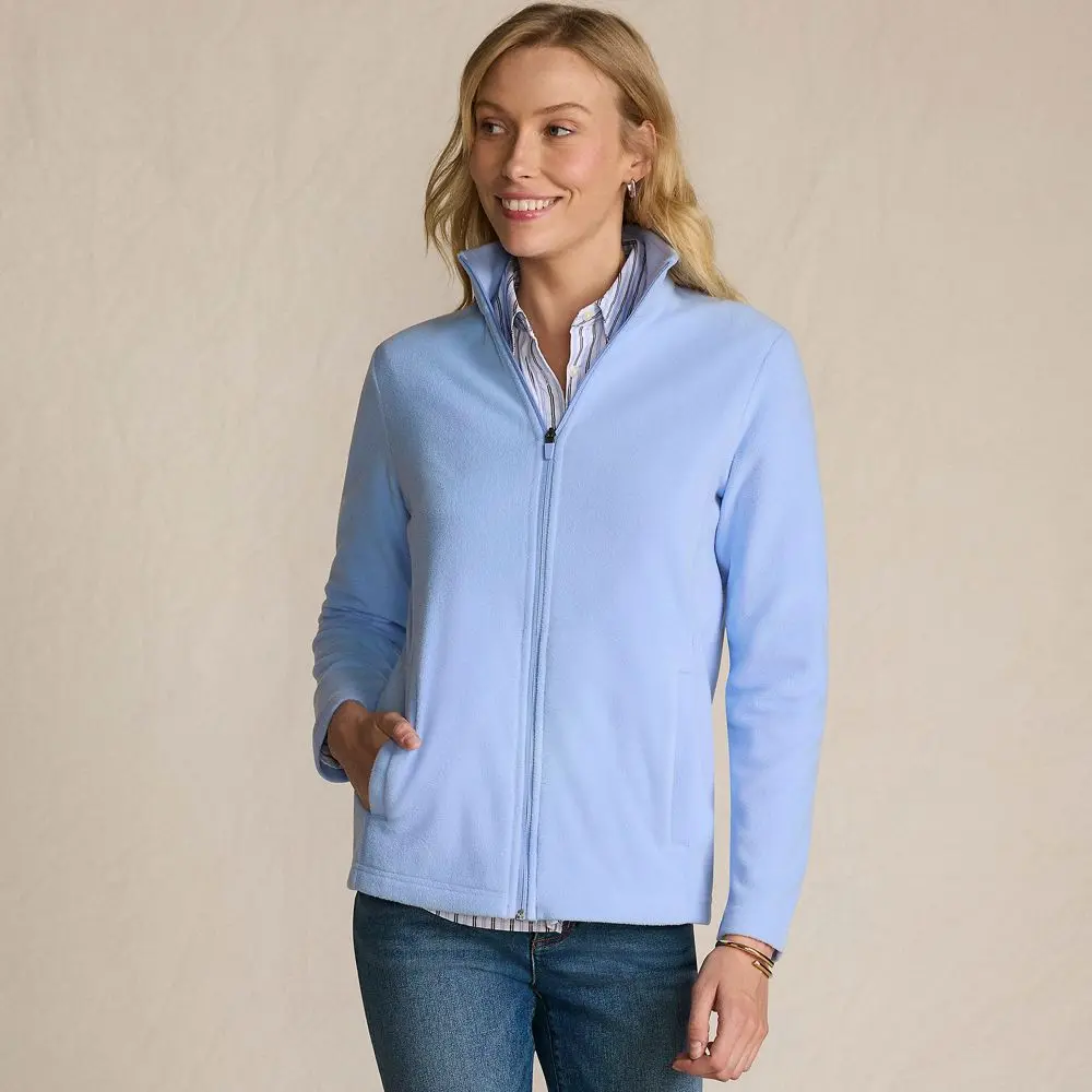 Lands' End Women's Tall Anyweather Fleece Full Zip Jacket