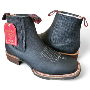 Quincy Men's Short Rodeo Boot Black