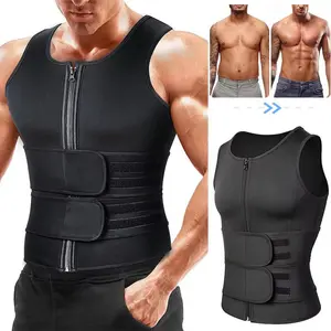 Men's Sauna Vest,Waist Trainer Sauna Vest,Body Shaper Belly Shapewear Trimmer Belt,Double Belt Sweat Shirt Corset Top,Gym