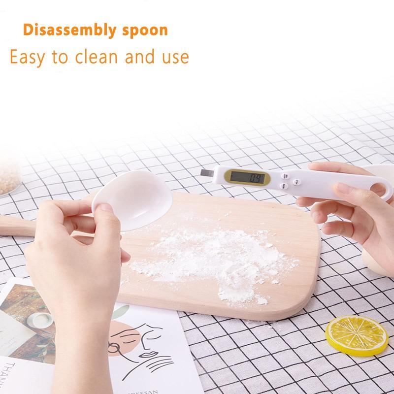 High Precision ABS Electronic Kitchen Scale Rechargeable Food Measuring Spoon with LCD Display for Accurate Weighing High Precision ABS Electronic Kitchen Scale Rechargeable Food Measuring Spoon with LCD Display for Accurate Weighing