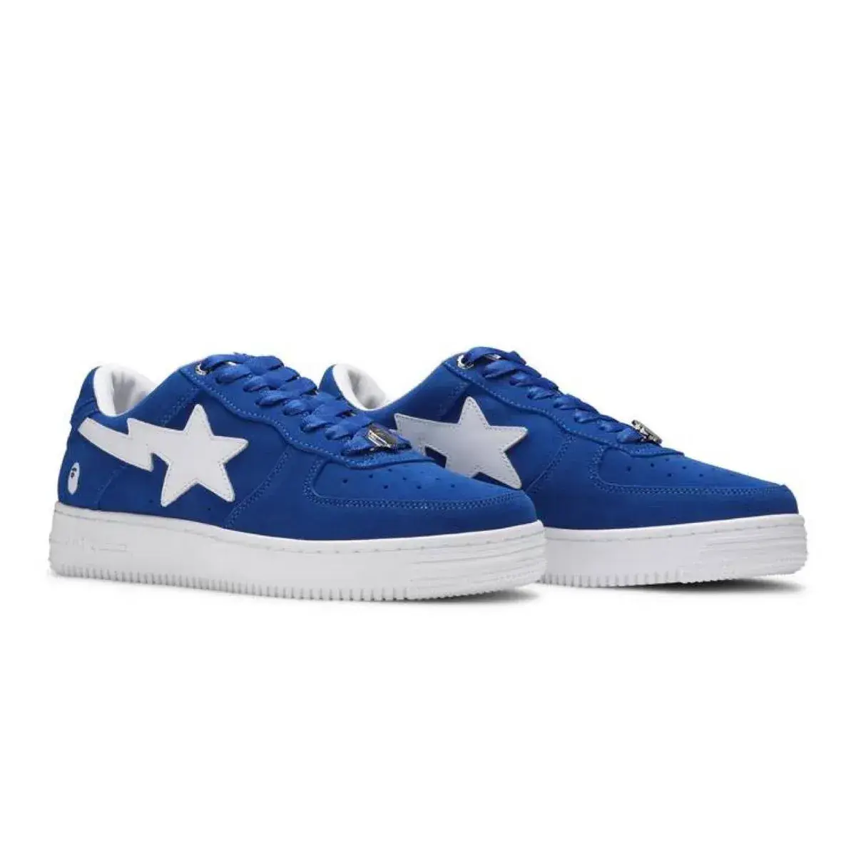Bape Bapesta Low Blue Suede - 10