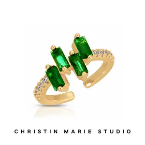 Staggered Gems Ring