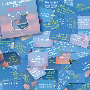 205Pcs Badass Affirmation Stickers for Adults - Pack Daily Motivational and Inspirational Affirmations for Gifts for Women, Best Friend, and Self Care for Laptop Water Bottle Scrapbooking Journals