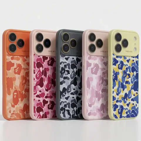 Camo Streetwear Protective Smartphone Casing - Shockproof, Impact-Resist Hard Case with Impact Dispersion Tech, Flexible Rubber Liner, Glossy Durable Design for iPhone 17/16/15/14/13/12/11 Pro Max, Samsung Galaxy S23FE/S22/S23, Cellphone Accessories