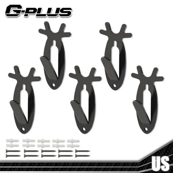 6Pcs European Mount Skull Wall Hanger Hook Deer Antelope Antler Mount Bracket Strong Hooks for Heavy Objects Upgraded Version G-PLUS