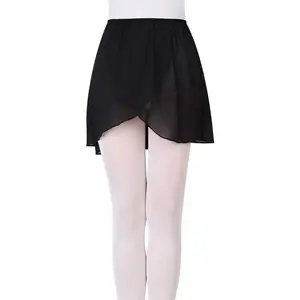 Ballet wrap skirt chiffon dance skirt with elastic waistband for women womenswear bottom basic underwear