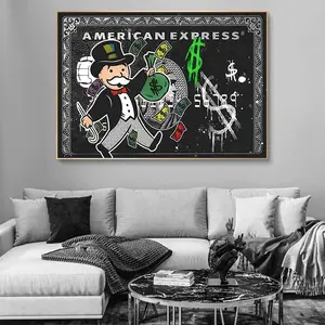 [Sale up to 50%][Free Ship, No Frame] Alec Monopoly Express Posters Vintage Graffiti Wall Art Picture No Frame