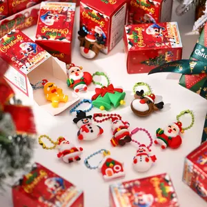 24Pcs Christmas Decorative God Blind Box Set, Cute Holiday DIY Backpack Charms and Handmade Accessories - Party Surprise | Colorful Character Design | Durable Plastic Keychain Pendant Mystery Box, Random Surprise Set, Blindbags Surprise Set