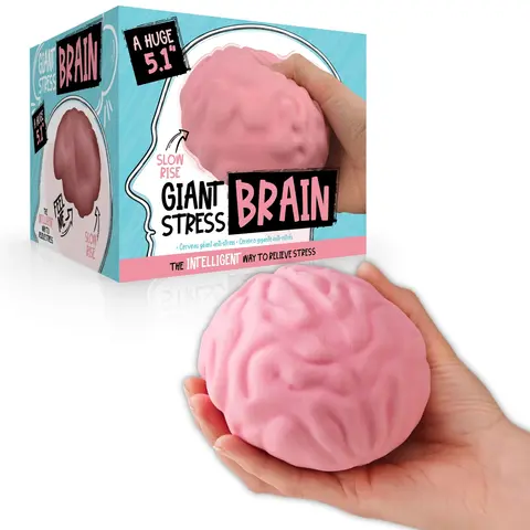 Boxer Gifts - Giant Stress Brain - Squishy Squeeze Ball Stress Relief Toy