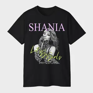 Shania Twain Lets Go Girls Leopard Graphic T-Shirt – Vintage Graphic Fan Tee